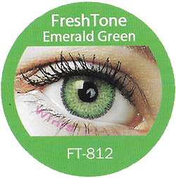 freshtone emerald green cosmetic colored contact lenses