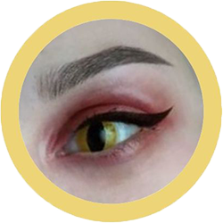 yellow cat theatrical lenses, colored contact lenses cosplay lenses, circle lenses, colored contacts, costume lenses, halloween lenses