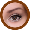 freshtone blends chestnut brown cosmetic colored contact lenses, natural lenses,