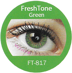 freshtone blends green colored contact lenses