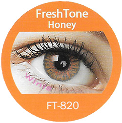 freshtone blends honey colored contact lenses