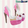 hand crafted custom made icecream cupcake heels by pastel-dreams kawaii cute sweet pink harajuku