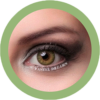 freshtone vibrant green cosmetic contact lenses, circle lenses, colored contacts