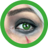 striking green color lenses, cosplay lenses, costume lenses, theatrical lenses,colored contacts