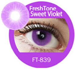 Super naturals sweet violet colored contact lenses by freshtone