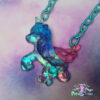 iridescent gummy pegasus unicorn pony necklace Pastel Goth, fairy kei, kawaii, harajuku fashion, japanese fashion