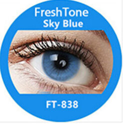 Super naturals sky Blue colored contact lenses by freshtone