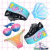 iron fist creatures of the night platform flatform trainers my little sea pony retro hand painted in ombre pastel colors nugoth kawaii harajuku