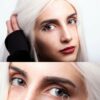 Eos Sole 1T blue colored contact lenses cosplay lenses, circle lenses, colored contacts, costume lenses by eos