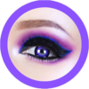 EOS Super Neon 209 violet colored contact lenses cosplay lenses, circle lenses, colored contacts, costume lenses