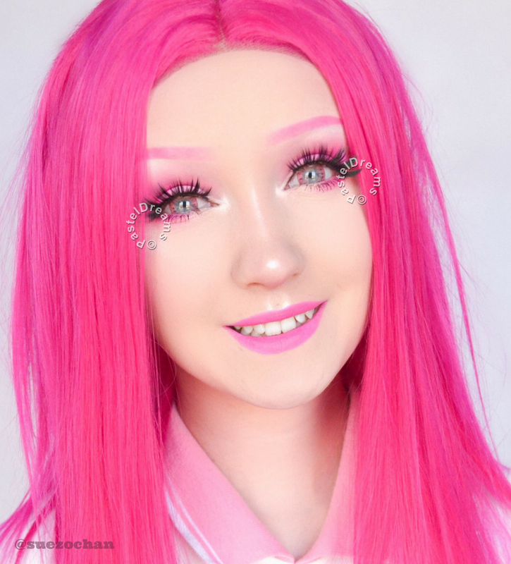 EOS 223 dark pink colored contact lenses cosplay lenses, circle lenses, colored contacts, costume lenses