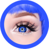OS fancy f20 royal blue theatrical lenses, colored contact lenses cosplay lenses, circle lenses, colored contacts, costume lenses