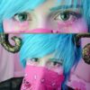 EOS New Adult 203 green contact lenses, circle lenses,dolly eyes,cosplay, theatrical lenses, kawaii