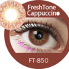 freshtone extra cappuccino brown cosmetic contact lenses, circle lenses, colored contacts