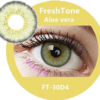 freshtone diva aloe vera green gray cosmetic contact lenses, circle lenses, colored contacts