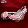 Let them have cake shoes custom made heels wedges shoes one of the kind, Kawaii