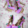 Rosa cake custom made heels shoes one of the kind, Pastel Goth