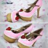 strawberry cake custom made heels shoes one of the kind, Pastel Goth