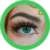 solstice green primal colored contact lenses, cosplay lenses, costume, enlargement lenses, halloween lenses, cosplay contact lenses