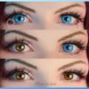 super hero blue primal colored contact lenses, cosplay lenses, costume, enlargement lenses, halloween lenses, cosplay contact lenses